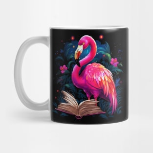 Flamingo Reads Book Mug